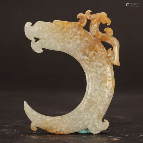 CHINESE JADE DRAGON PENDANT