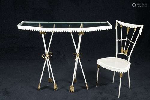 Tomaso Buzzi (1900 1981)Console et sa chaise, c...