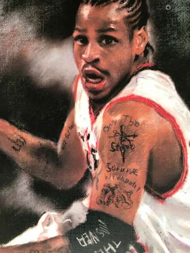 Printed Painting of Allen Iverson