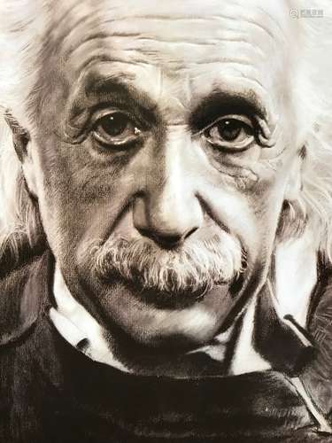 Painting of Albert Einstein