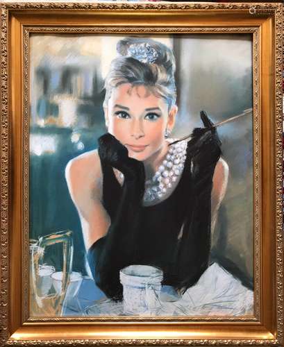 Painting of Audrey Hepburn