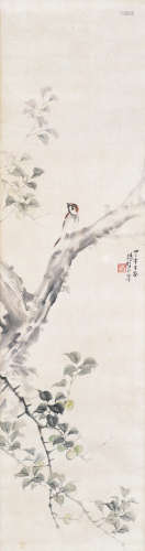 陈树人（1884～1948） 飞上枝头 立轴 设色纸本