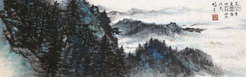 黎雄才（1910～2001） 1983年作 山行雨后 镜心 设色纸本