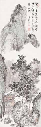 溥儒（1896～1963） 幽居图 立轴 设色纸本