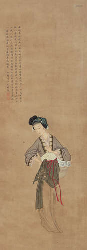 改琦（1773～1828） 西施画像 镜心 设色纸本