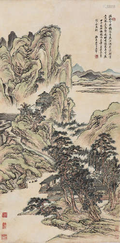 王翚（1632～1717）（传） 山水 立轴 设色纸本