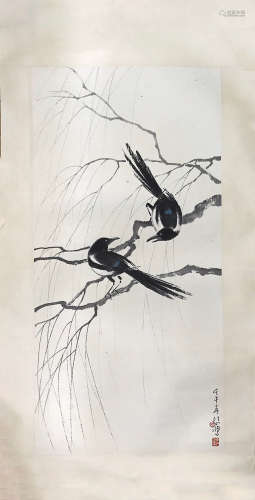 XU BEIHONG   DOUBLE MAGPIES