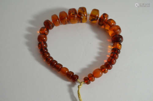 Chinese antique  Amber bracelets.