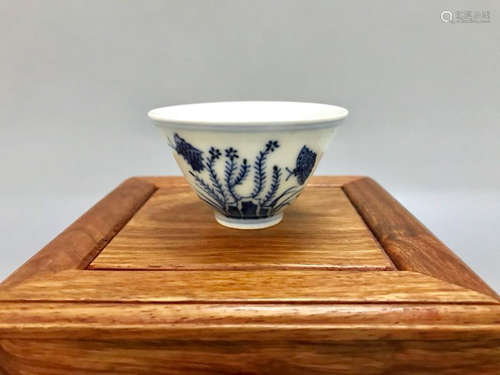 Chinese Blue And white Porcelain Tea Cup