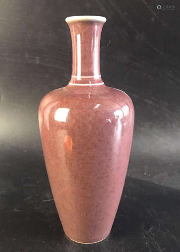 Kangxi Red Bean Porcelain Vase