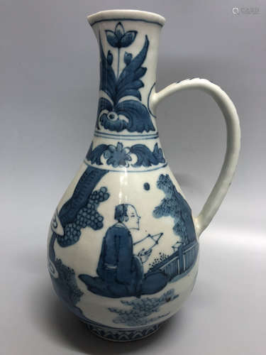 Chinese Blue And White Porcelain Ewer