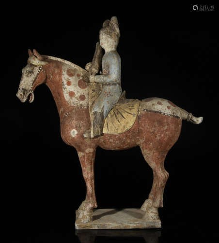 Chinese Bronze Figure Ride Horse