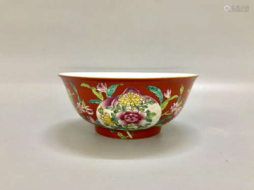 Chinese Famille Rose Porcelain Bowl