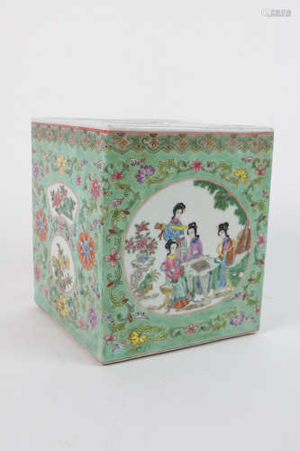 Chinese porcelain square brush pot