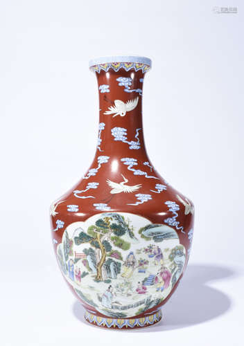 Chinese Famille Rose Porcelain Vase