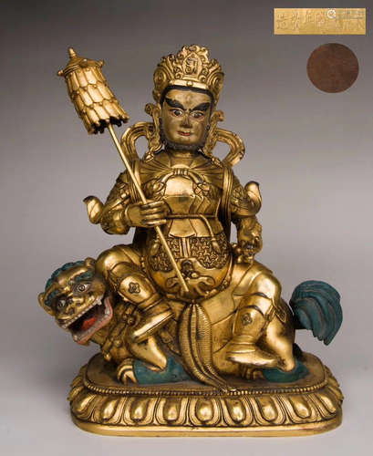 Qianlong Gilt Bronze Buddha