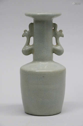 Chinese celadon glazed porcelain vase