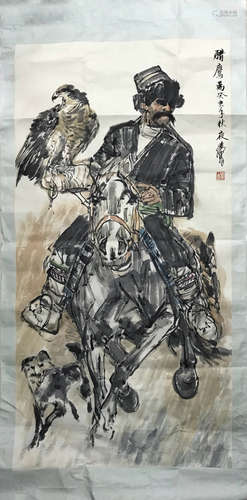 Chinese Ink/Color Painting On Paper