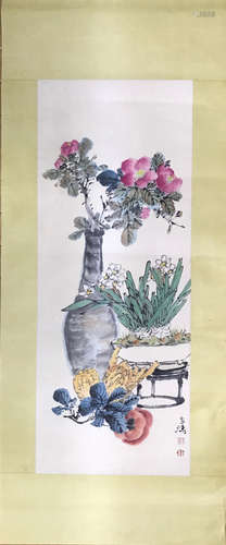 Chinese Ink/Color Painting On Paper