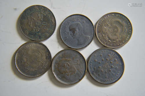 6 Chinese Old Coins