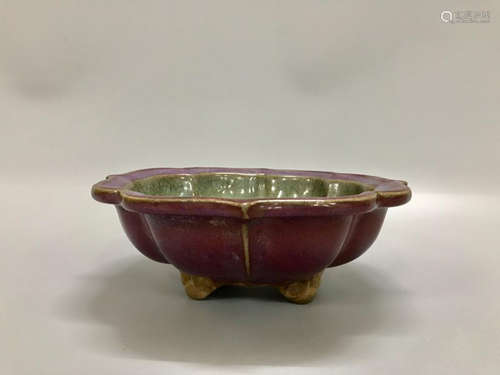 Chinese Jun Ware Purple Glaze Brush Washer