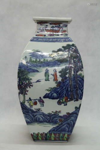 Chinese Famille Verte Porelain Vase