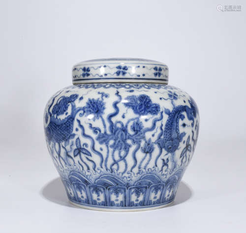 Chinese Blue And White Porcelain Jar