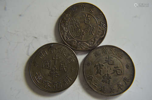 3 Chinese old coins