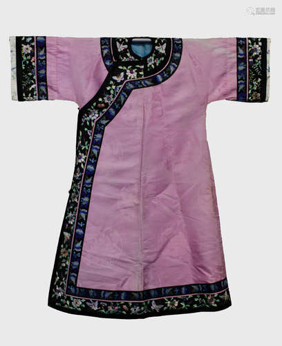 Chines Pink Embroidery Lady Robe