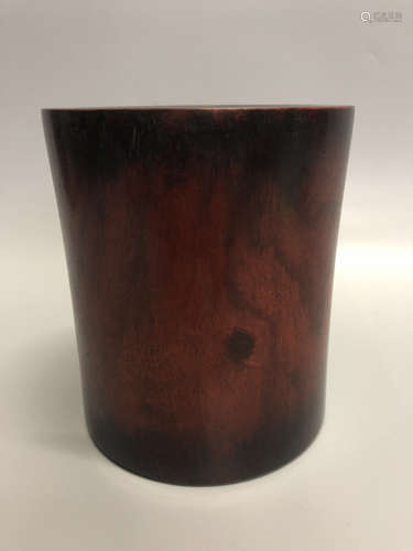 Chinese Wood Brush Pot