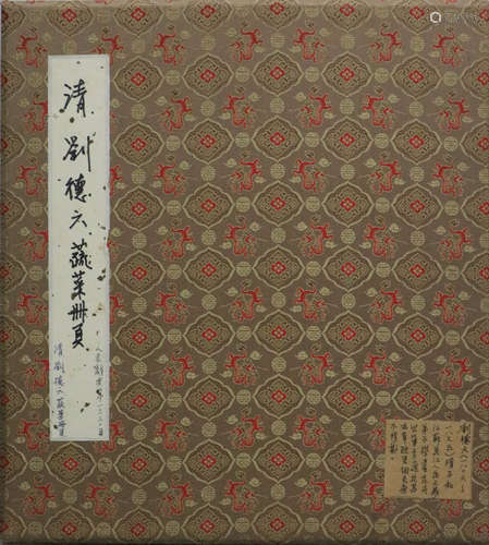 Chinese Qing Dynasty painting album