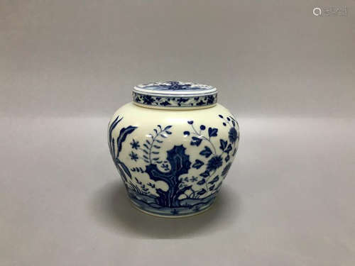 Chinese Blue And White Porcelain Jar