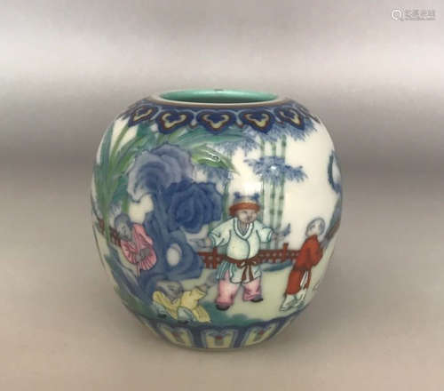 Jiaqing Blue And White Famille Verte Jar