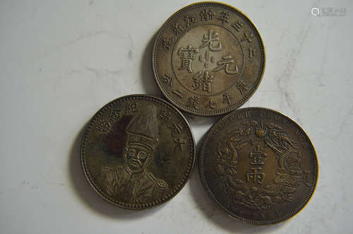 3 Chinese old coins