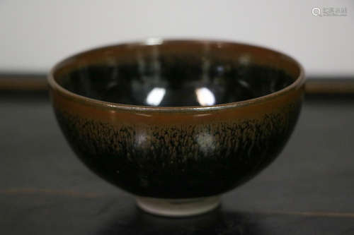 Chinese Black Glazed Small Porcelain Bowl