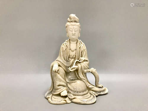 Chinese Dehua Ware White Porcelain Buddha