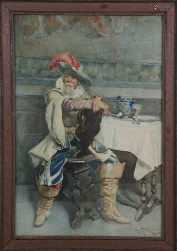 European water painting of a gentleman