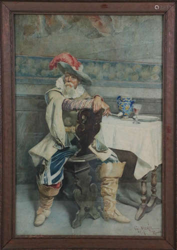 European water painting of a gentleman