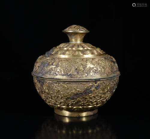 Chinese Gilt Bronze Box