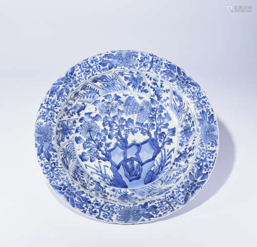 Chinese Blue And White Porcelain Plate