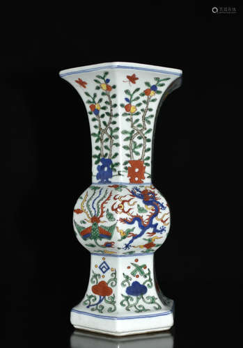 Chinese Famille Rose Porcelain Vase