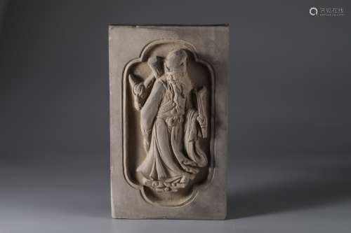 HIGH RELIEF CARVED FIGURE WALL BRICK