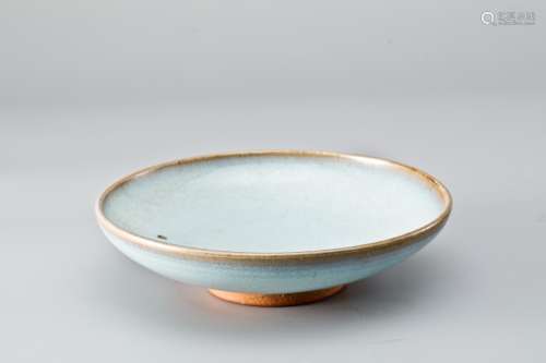 JUN KILN SKYBLUE GLAZE PLATE