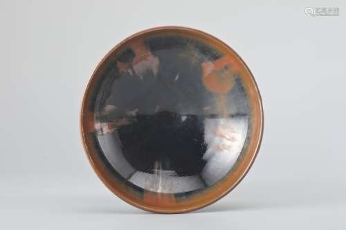 JIEXIU KILN BLACK GLAZE RUST STAIN GRAIN BOWL, JINYUAN DYNASTY