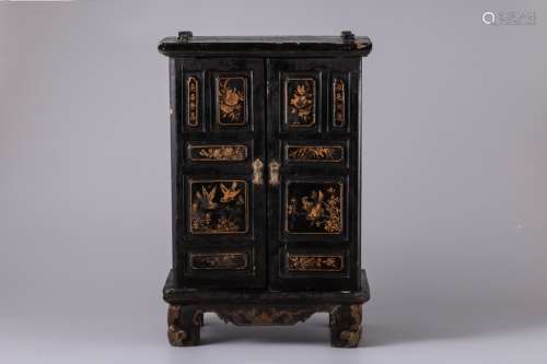 GOLD DRAWING STUDY CABINET