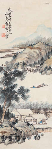 蒲华（1839～1911） 仿吴仲圭画意 立轴