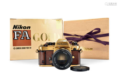 Nikon FA Gold Camera + Nikkor Ai-s 50mm F1.4 MF Lens.