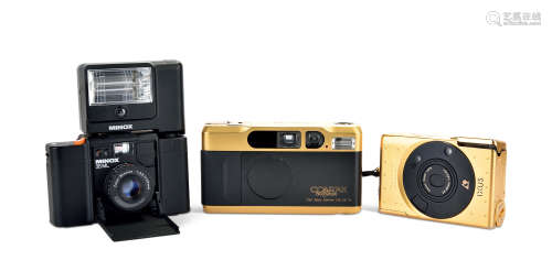 Minox 35ML Camera， Contax T2 Gold 60 Years Limited Edition， Canon Ixus APS Gold Edition.