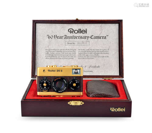 Rollei 35S Gold 24 Karat Rangefinder Camera.