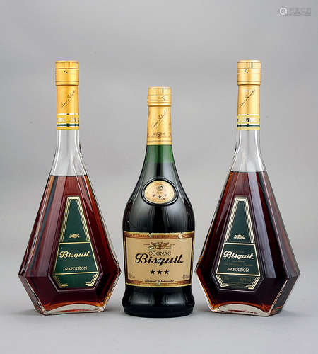 Bisquit Napoleon Cognac 连三星 Cognac （共三件）